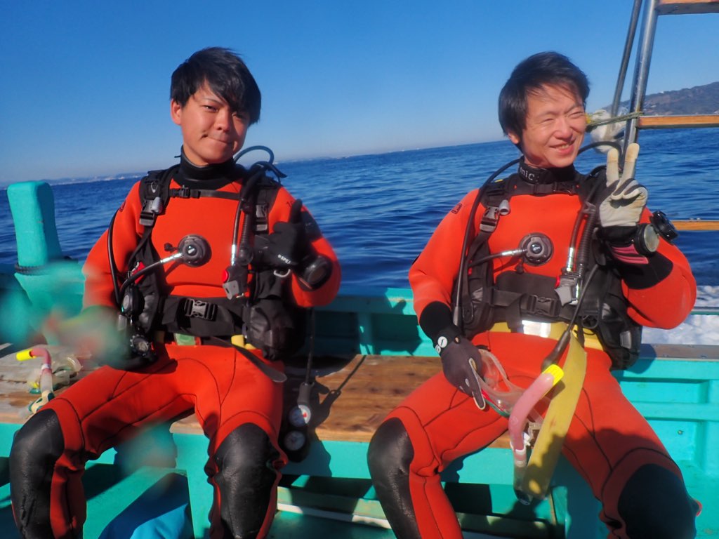 アドヴァンスド講習に行ってきました❤ この時期の海は透明度が高く