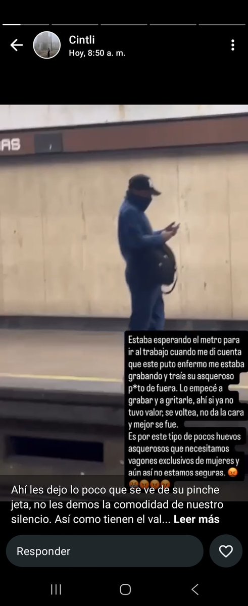 ZANDIZU's tweet photo. Ayuda a difundir a un asqueroso que hoy en la mañana en el metro #LazaroCardenas estaba m@sturb@ndose y grabando a una amiga, intento grabarlo y tomarle fotos (comparto) ya esta en proceso la denuncia @MetroCDMX  @SEDATU_mx @SSPCMexico https://t.co/deAZd54492