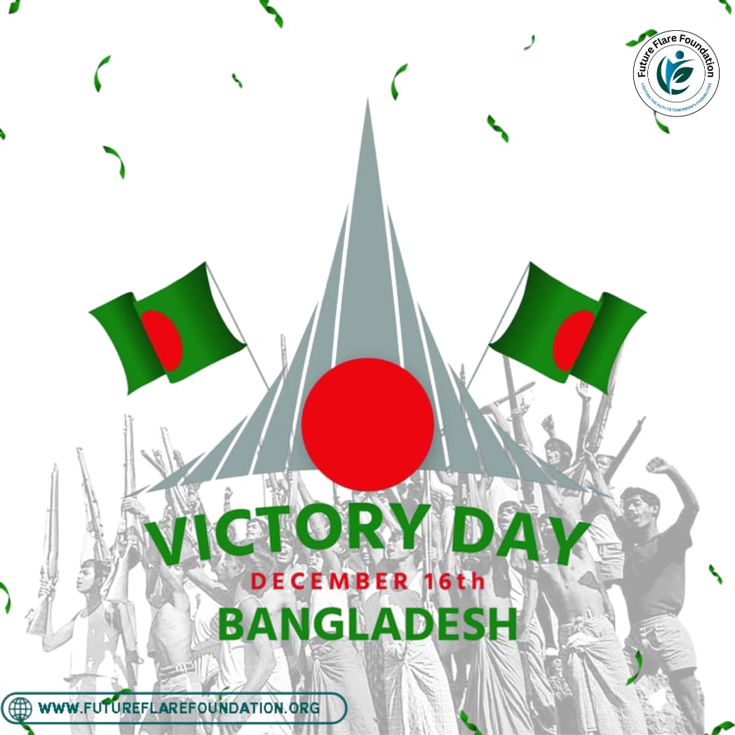 FutureFlarefnd's tweet photo. ১৬ ডিসেম্বর! বাঙালি জাতির ইতিহাসে এক অবিস্মরণীয় গৌরবের দিন
১৯৭১ সালের এই দিনে লাখো শহীদের রক্ত, অগণিত মায়ের অশ্রু আর অসীম ত্যাগের বিনিময়ে আমরা অর্জন করেছি আমাদের প্রিয় স্বাধীনতা ও লাল-সবুজের পতাকা।
  বিজয় দিবসের শুভেচ্ছা 🇧🇩 https://t.co/vUak3TumgW