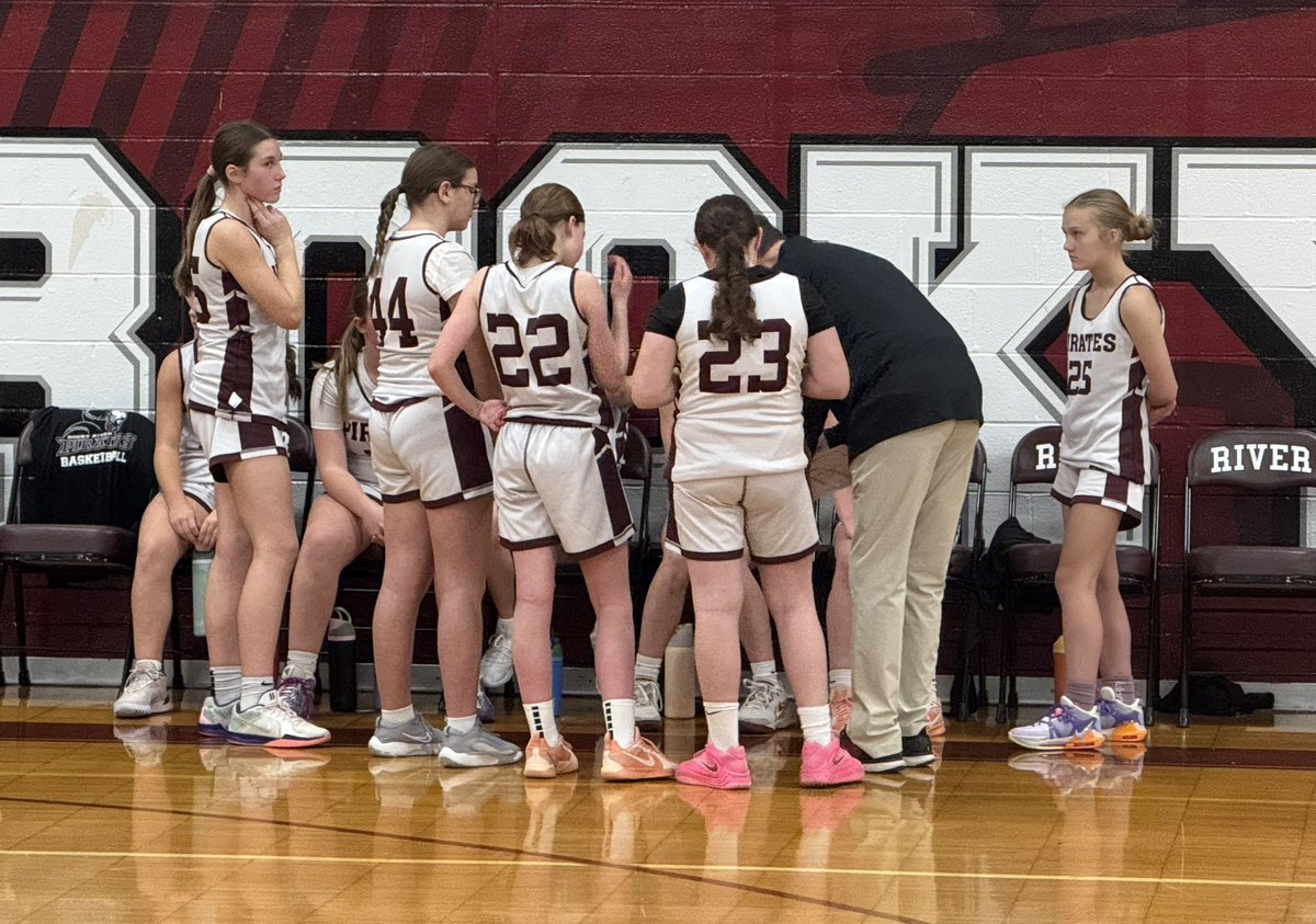 LOVED that ouRR <a href="/rrhsgirlsbball1/">Rocky River Girls Basketball</a> team was able to support ouRR <a href="/rrms_principal/">RRMS_Principal</a>  7th Grade Maroon team in their HUGE victory over Avon today! They RELENTLESSLY overcame a 12-19 deficit to win by 8!  Beyond proud of the hard work that this group has put in as a team! #togetheRR