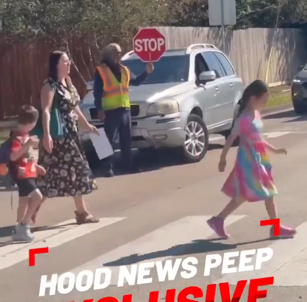 Boenau's tweet photo. If you watch a video of someone trying to drive through an intersection while kids are crossing the street, and your reaction is "we already have stuff to warn drivers," I'm not sure how to help you.

Crossing guards exist because so many people are willing to commit life-threatening antisocial behavior with their cars.