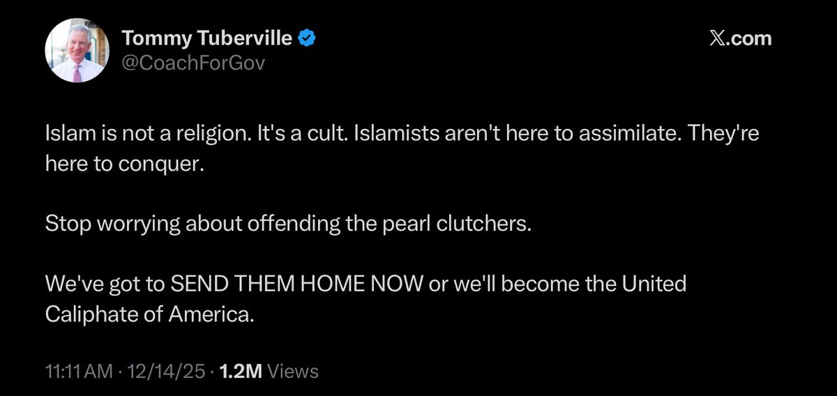 NiallStanage's tweet image. It’s possible to be appalled at both the antisemitic atrocity at Bondi Beach and the anti-Muslim bigotry coming from elected politicians.