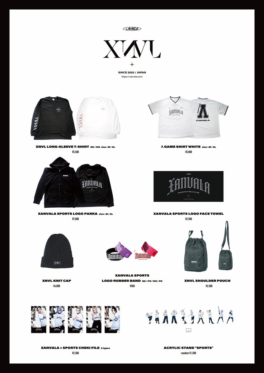 NEW ITEM】 🌐ONLINE SHOP🌐 XANVALA秋グッズ オンライン販売スタート