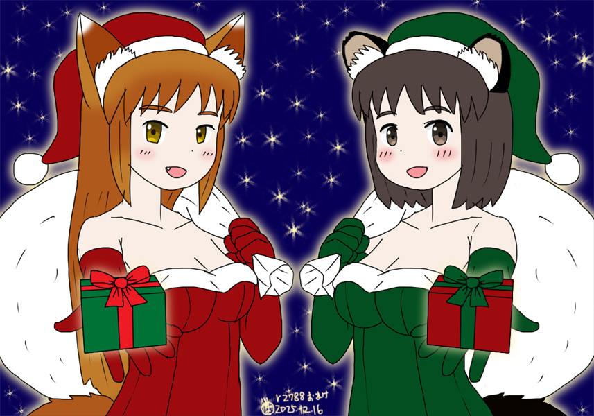 色合い的にこっちかな #ケモミミクリスマス