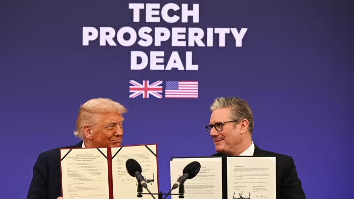 🚨 BREAKING: The US has suspended the technology deal with the UK that was signed during Donald Trump's state visit 

Trump reportedly sought wider trade concessions outside the tech deal, but the UK shown a "lack of willingness" 

[<a href="/FT/">Financial Times</a>]