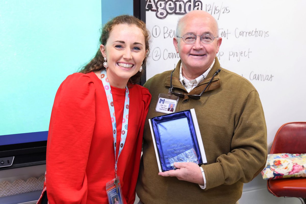 MCHSjags39110's tweet image. We are excited to share that the Madison County Schools overall Teacher of the Year is Abby Glaze from Madison Central High School! Ms. Glaze will represent our district for recognition at the state level - congratulations!