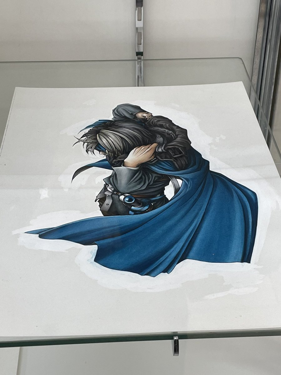 フリックのやつ、複製原画だったけどホワイト跡見れなくてちょっと寂し