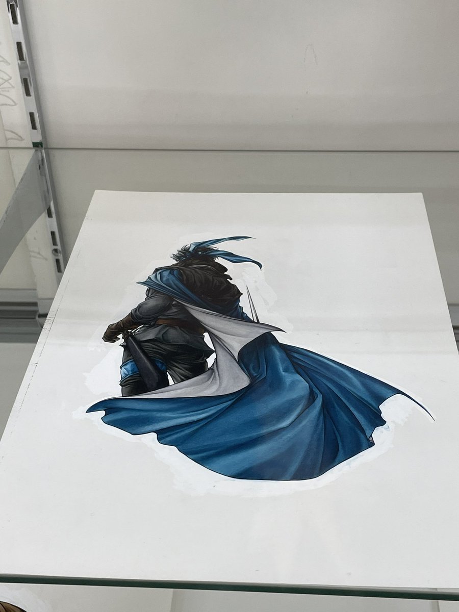 フリックのやつ、複製原画だったけどホワイト跡見れなくてちょっと寂し