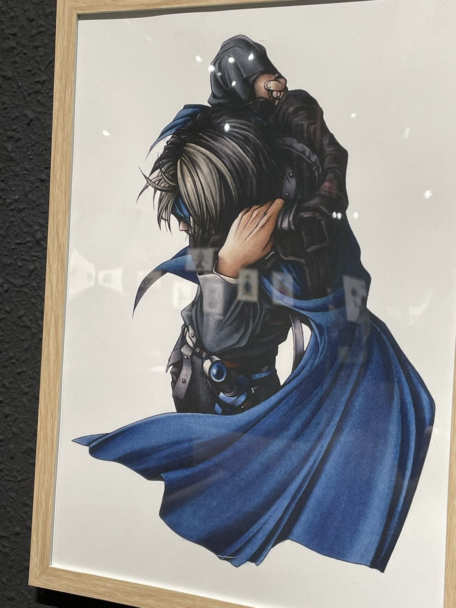 フリックのやつ、複製原画だったけどホワイト跡見れなくてちょっと寂し