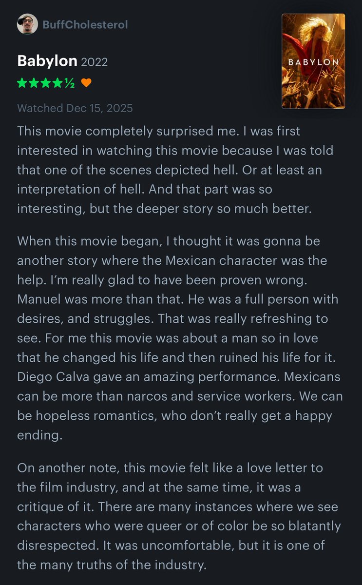 BuffCholesterol's tweet image. #Letterboxd