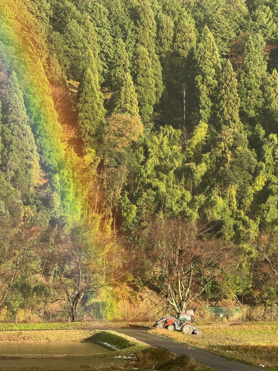 先日仕事中外を見てみると綺麗な虹が🌈
しかも2重🌈🌈

幸せな気持ちになりました💛

もうすぐこの景色も雪で真っ白になるんでしょうか🤭❄️