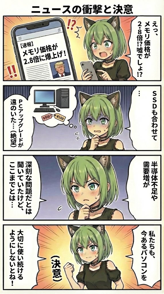 ボクも今のゲーミングPCを買うか悩んだ時に、店員さんから「これからPC