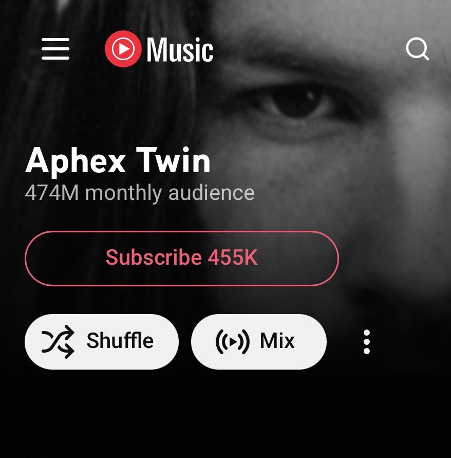 ecto_fun's tweet photo. aphex twin having 70m more listeners than her for any amount of time is wild https://t.co/ziXNCXjm9M