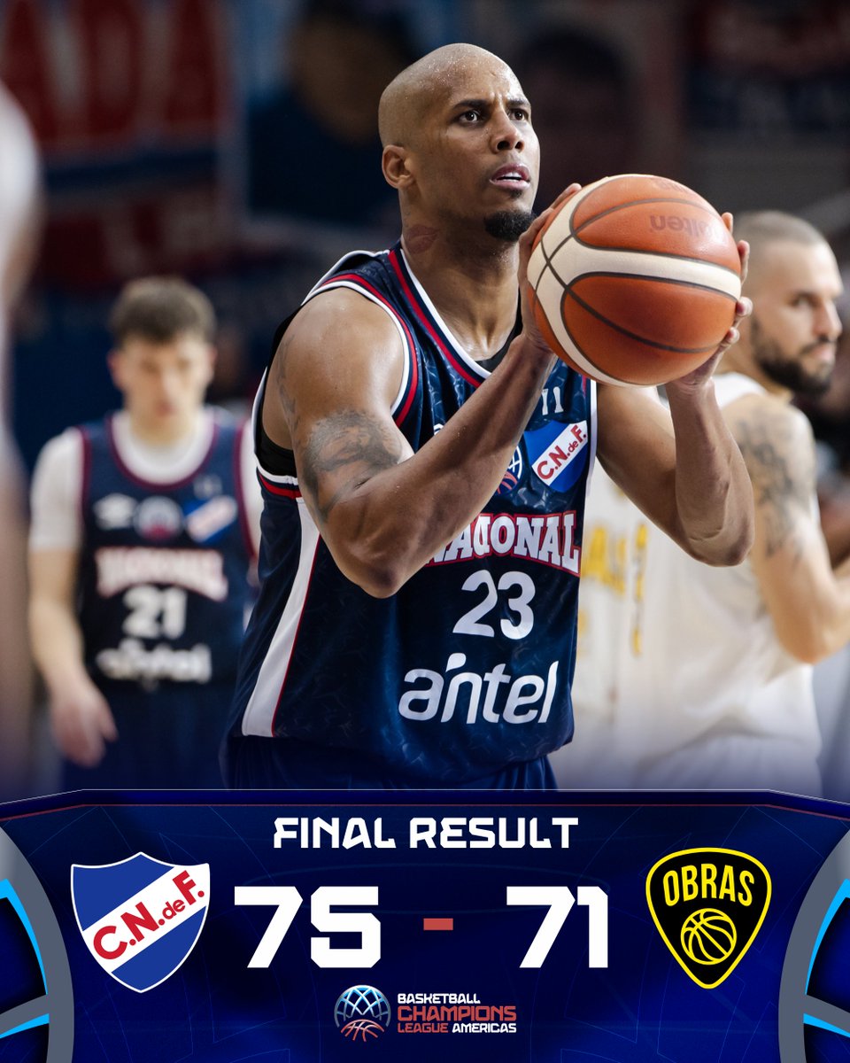 BCLAmericas's tweet photo. Nacional se lleva la victoria frente a Obras y lidera el Grupo B #BCLAmericas 🔥 https://t.co/NQEXxdQrvp
