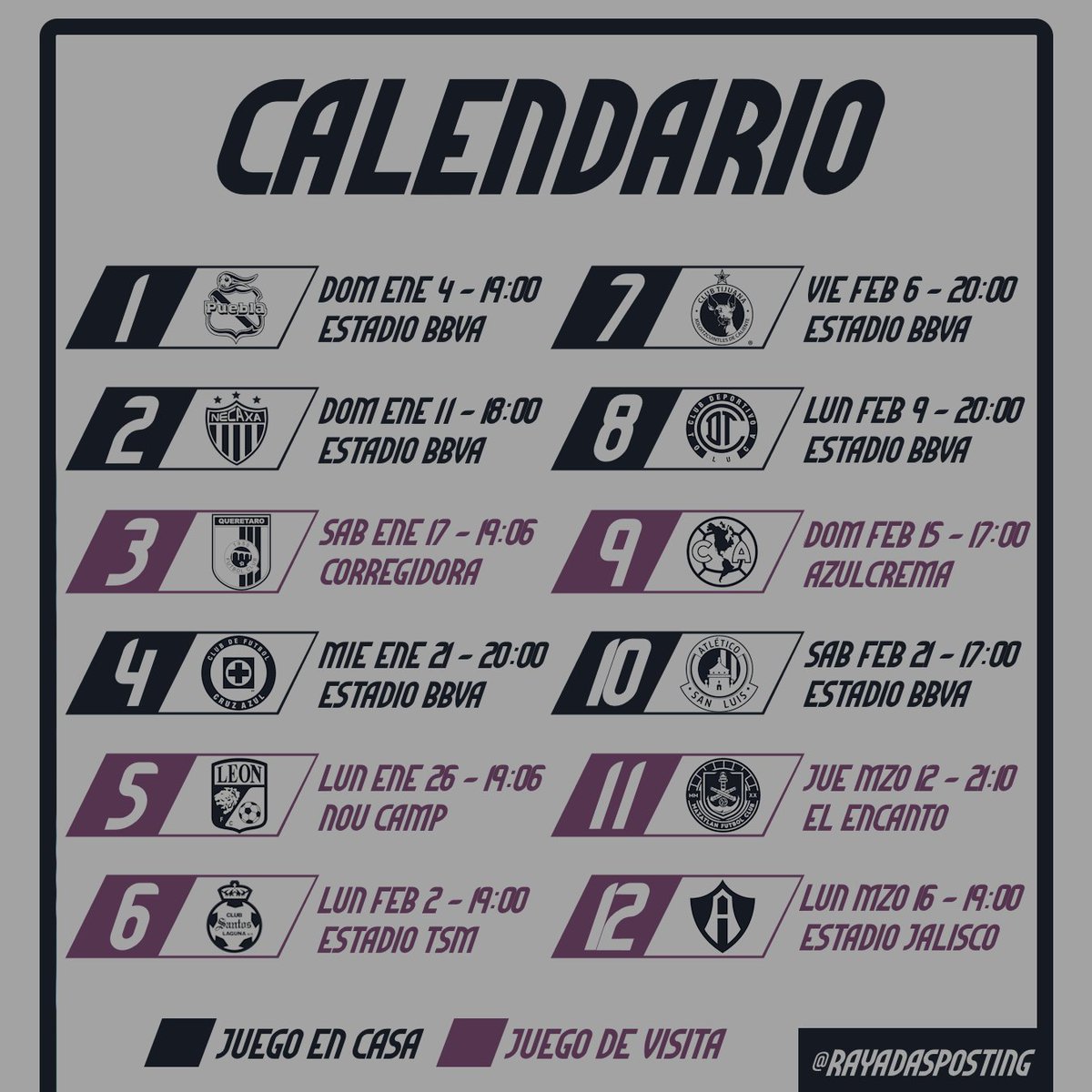 RayadasPosting's tweet photo. ¡Estamos de vuelta! Y también, nuestras Rayaaadas. 💙

Un nuevo año comienza pronto y con el, una nueva oportunidad de conseguir nuestra quinta Gloria Eterna. 🔎⭐

¿Vamos juntos? 🫵🤠 https://t.co/3L6HV4U4iK