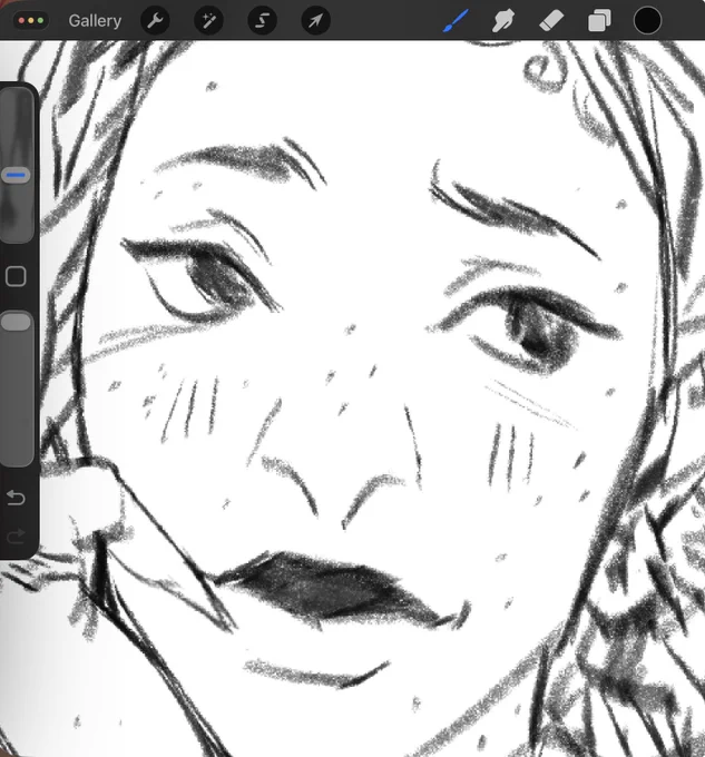 missed drawing her face... 