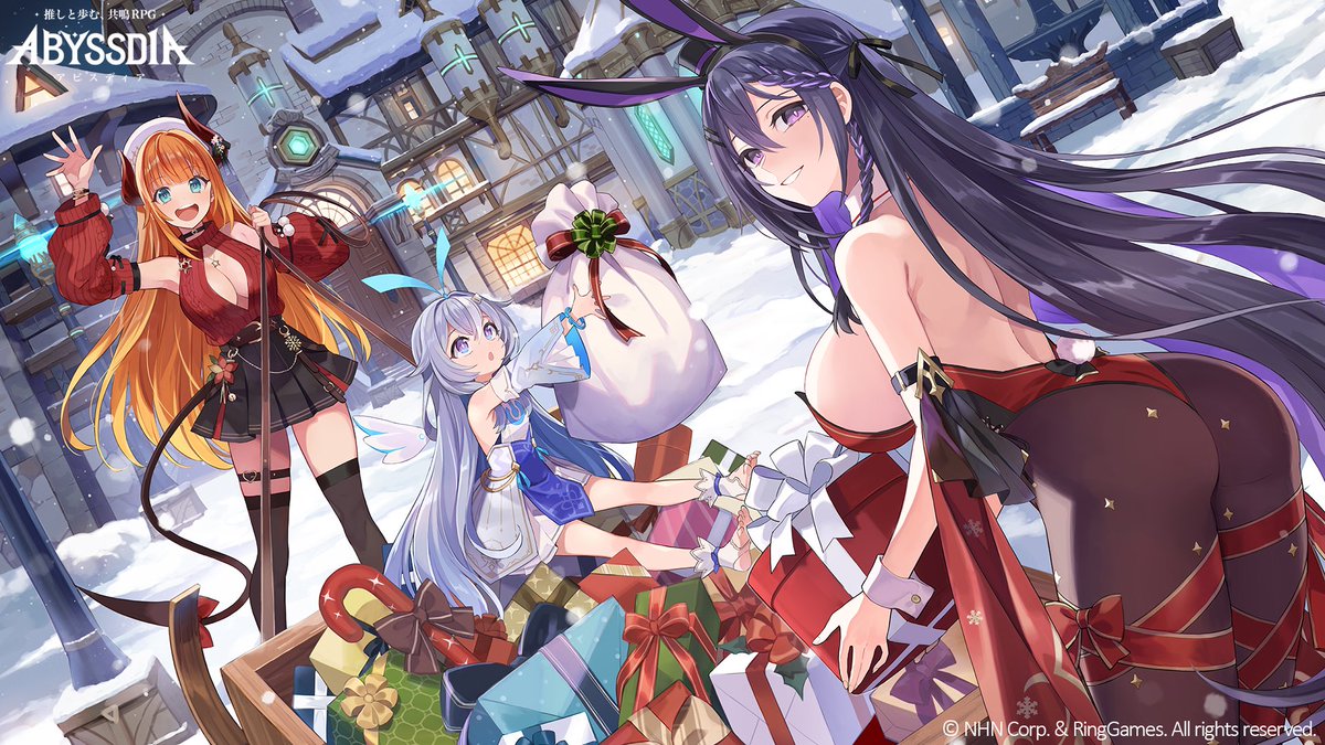 ABYSSDIA_JP's tweet photo. 🎄メリーX'mas！プレゼントキャンペーン開催🎄

クリスマスを記念して特別イラストを大公開します✨
さらに、日頃の感謝を込めて、クリスマスプレゼントをご用意しました！
抽選で10名様に【Amazonギフト券 1,000円分】をプレゼント🎁

📌応募方法
この投稿にリポストで参加！

📅応募期間
12/17(水) ~ 12/24(水) 23:59

✅当選発表
1/6(火)中

皆様のたくさんのご参加、お待ちしています！
素敵なクリスマスになりますように。

#ABYSSDIA　#アビスディア　#RP　#RPイベント