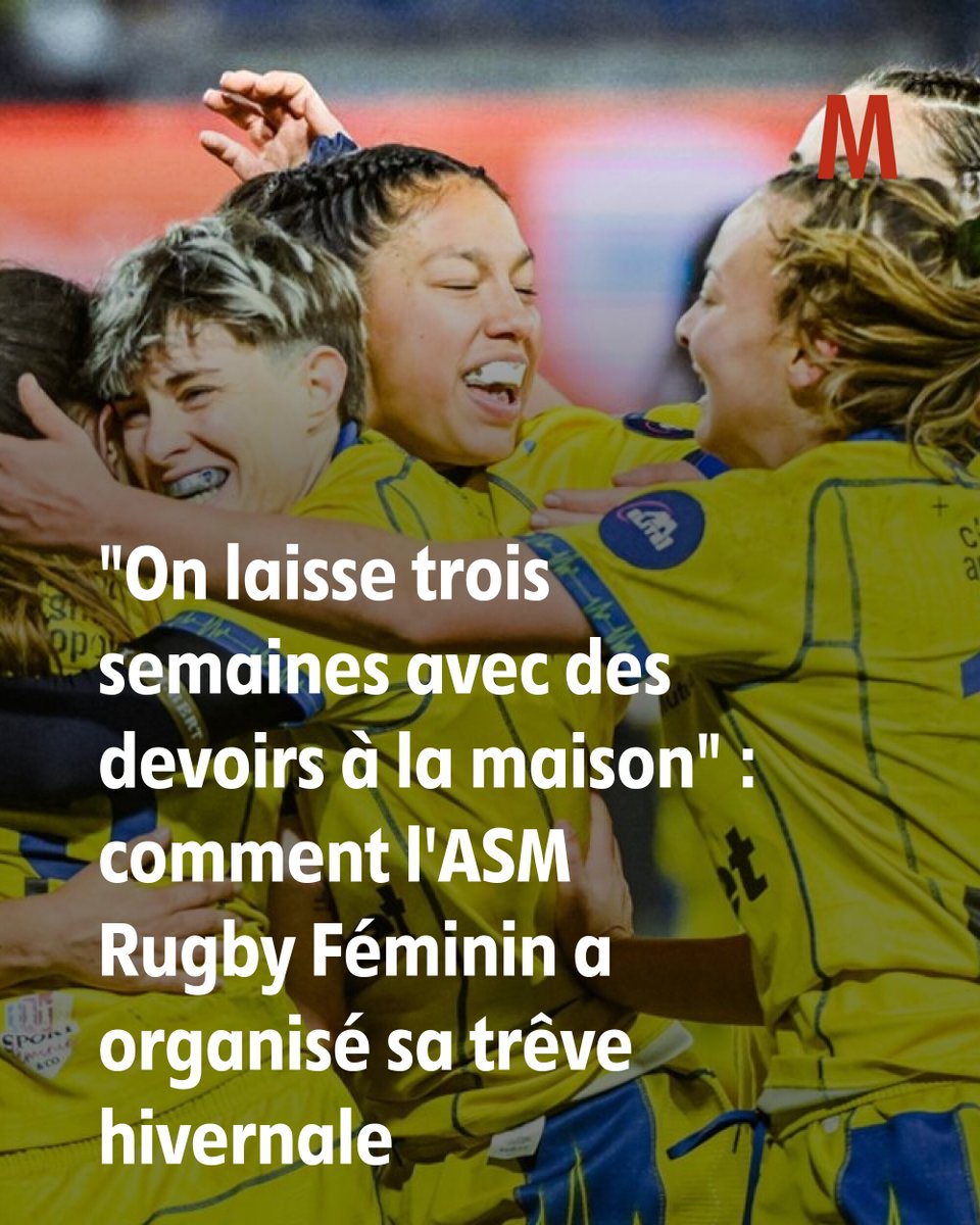 Toujours invaincues cette saison en Elite 1, les joueuses de l'ASM Rugby Féminin vont profiter de trois semaines de récupération pendant les fêtes de fin d’année
➡️ l.lamontagne.fr/iQ4