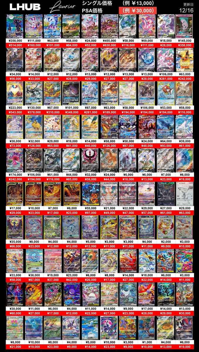 🔥PSA×シングル×BOX🔥 📈高価買取表！！ 🈺14:00〜20:00 大量募集