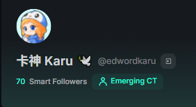edwordkaru's tweet image. 哇哇哇！一段时间没开 Kaito

突然发现我的 Smart Followers 又增加一位老师了！

我也不懂是谁呢 不过非常感谢老师们的关注呀！

爱你们💙在心中

#KaitoAI #Yaps