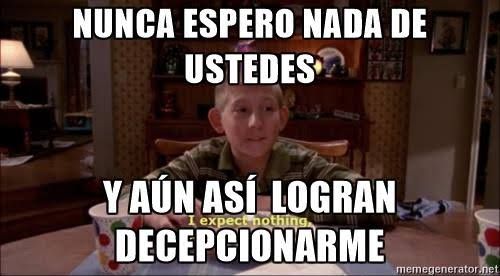 Y como una vez más la irrespetuosa e irresponsable empresa logra decepcionarnos una vez más y lo peor es que no tienen ni el cinismo de disculparse tienen que venir los pobres artistas a hacerlo... este es mi sentir y el de tod@s l@s L-Nfias
#RespectLatamNfia
#NflyingInLatam