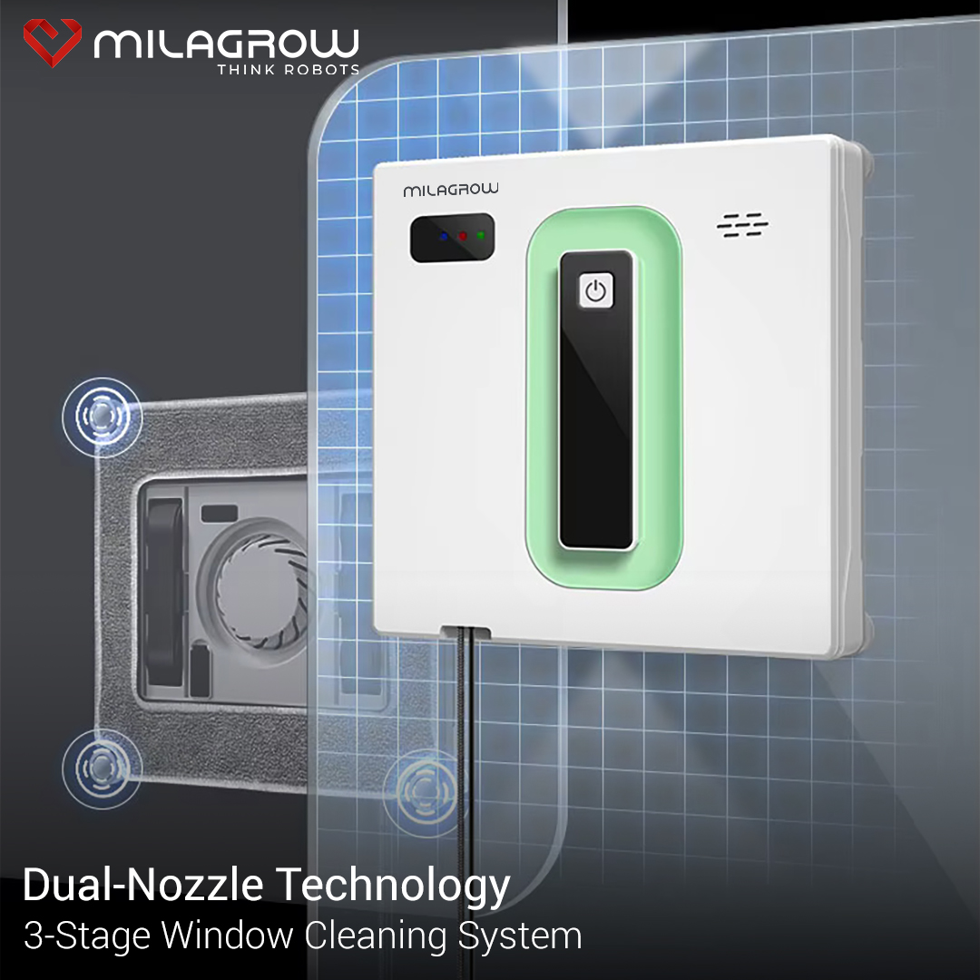 MilagrowRobots's tweet photo. Experience superior cleanliness with Dual-Nozzle Technology and a 3-Stage Window Cleaning System, delivering faster, deeper, and streak-free cleaning every time.
Shop Now: https://t.co/pgQiuRCeVi

#RobotVacuum #Milagrow #WindowRobot #RobotVacuumCleaner #RoboticVacuumCleaner https://t.co/Nlc5UeFaHc