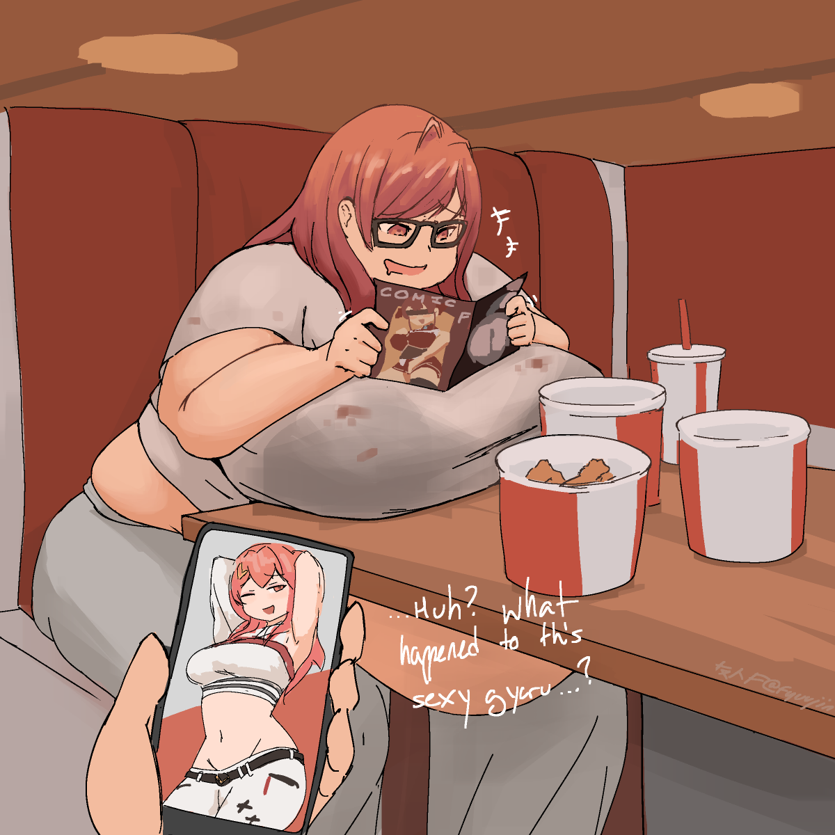 fyuujin's tweet photo. Fat loser "cool gyaru" for windynoeru on discord, thanks again! https://t.co/uobCcDcYBe