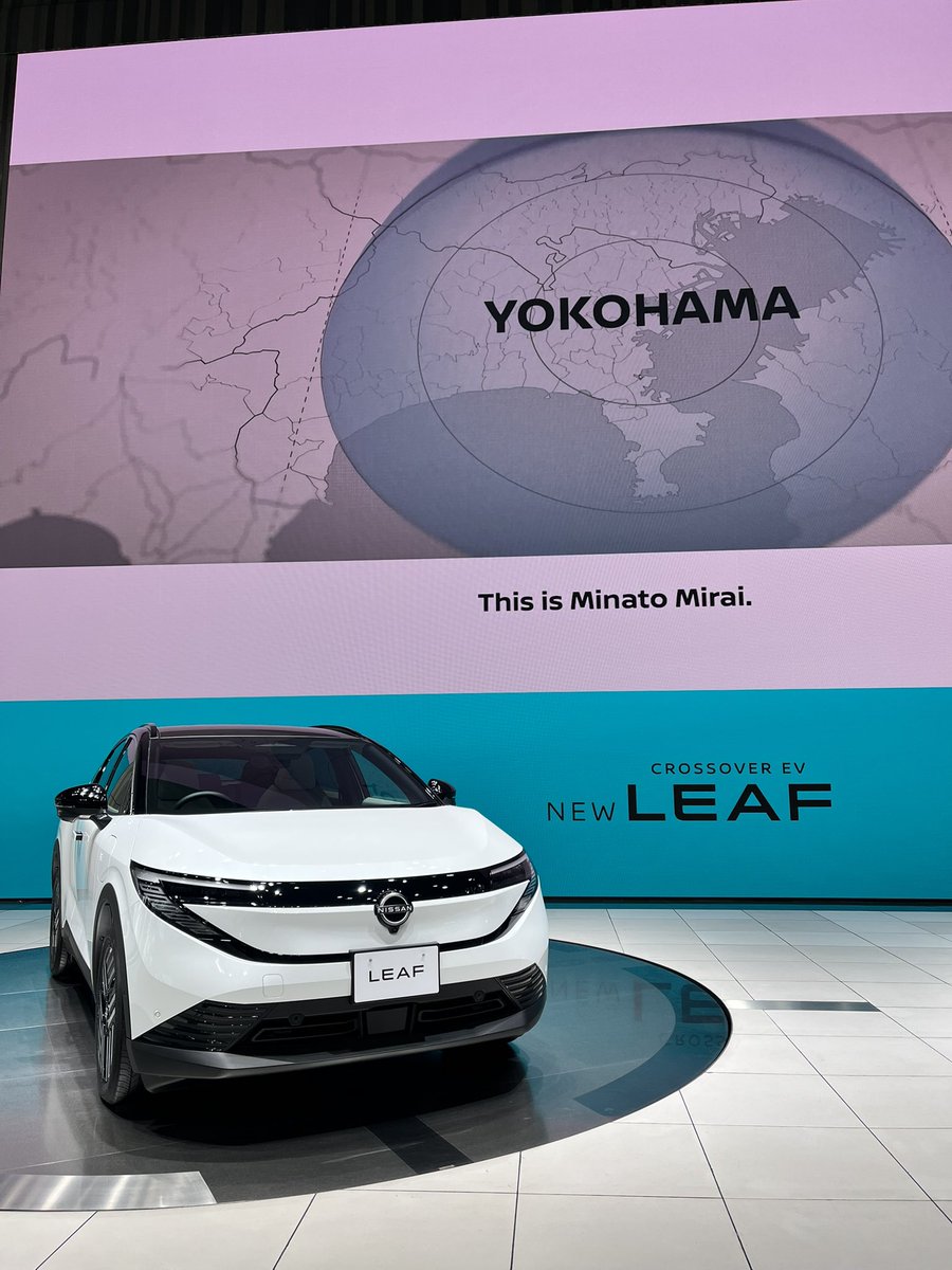 billyboy905's tweet photo. Checking out the new Nissan Leaf in Yokohama #NissanLeaf #NissanGlobalHeadQuartersGallery #Playground https://t.co/rkXQv0eXZM