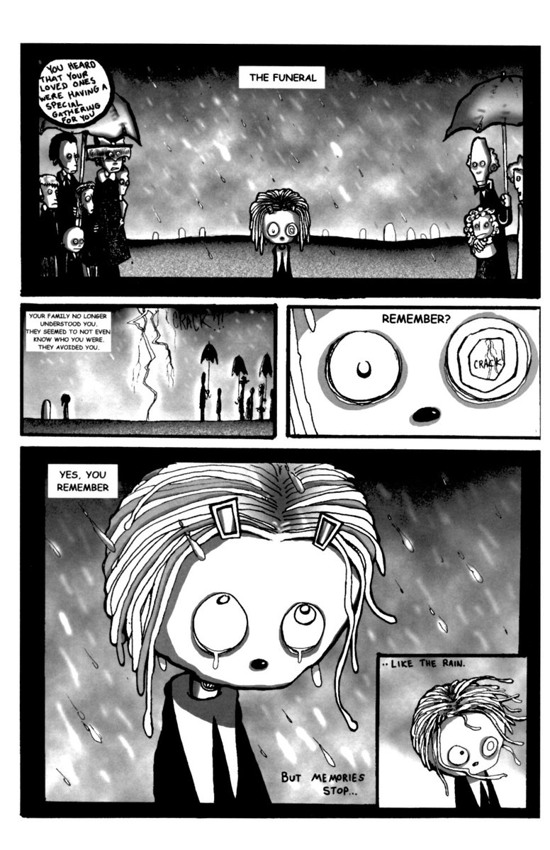 centroscriptum's tweet image. Aprovecho el bello fanart para instaros a leer los cómics de Lenore. 🪦

Una niña de maldad inocente que se niega a descomponer. A su alrededor, criaturas dantescas como ella pueblan un mundo que vive entre la elegía y la caricatura. Mórbidamente divertida.