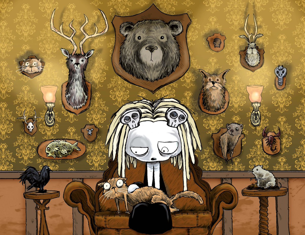 centroscriptum's tweet image. Aprovecho el bello fanart para instaros a leer los cómics de Lenore. 🪦

Una niña de maldad inocente que se niega a descomponer. A su alrededor, criaturas dantescas como ella pueblan un mundo que vive entre la elegía y la caricatura. Mórbidamente divertida.