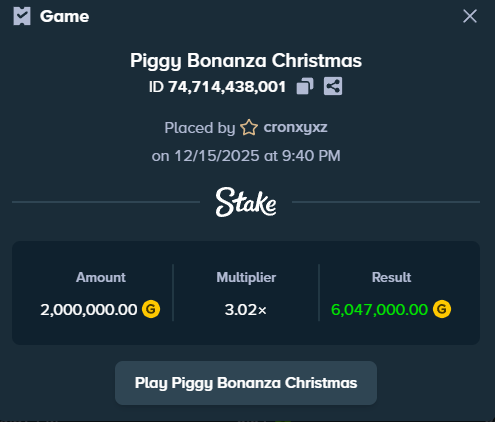 patrickwilkinso's tweet photo. @StakeUsa biiiiig wiiiiiiiin  username: cronxyxz https://t.co/Zmr19OOwK1