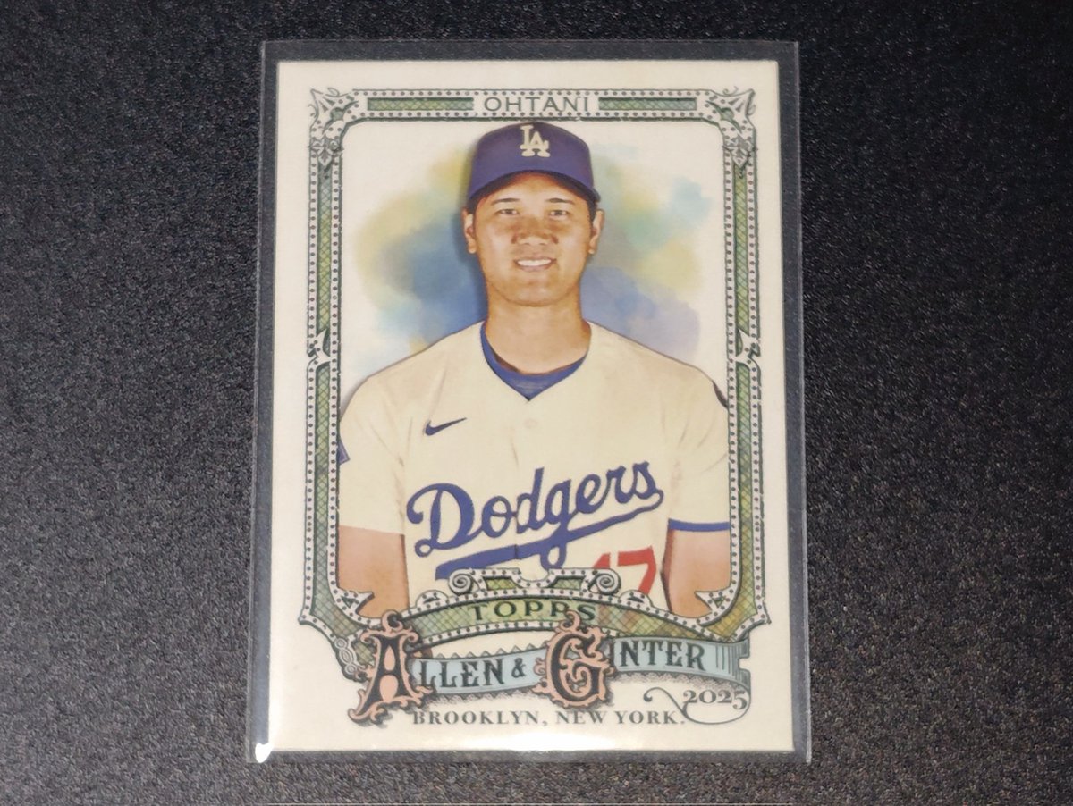 Topps Allen & Ginterの半袖大谷翔平さん入手しました