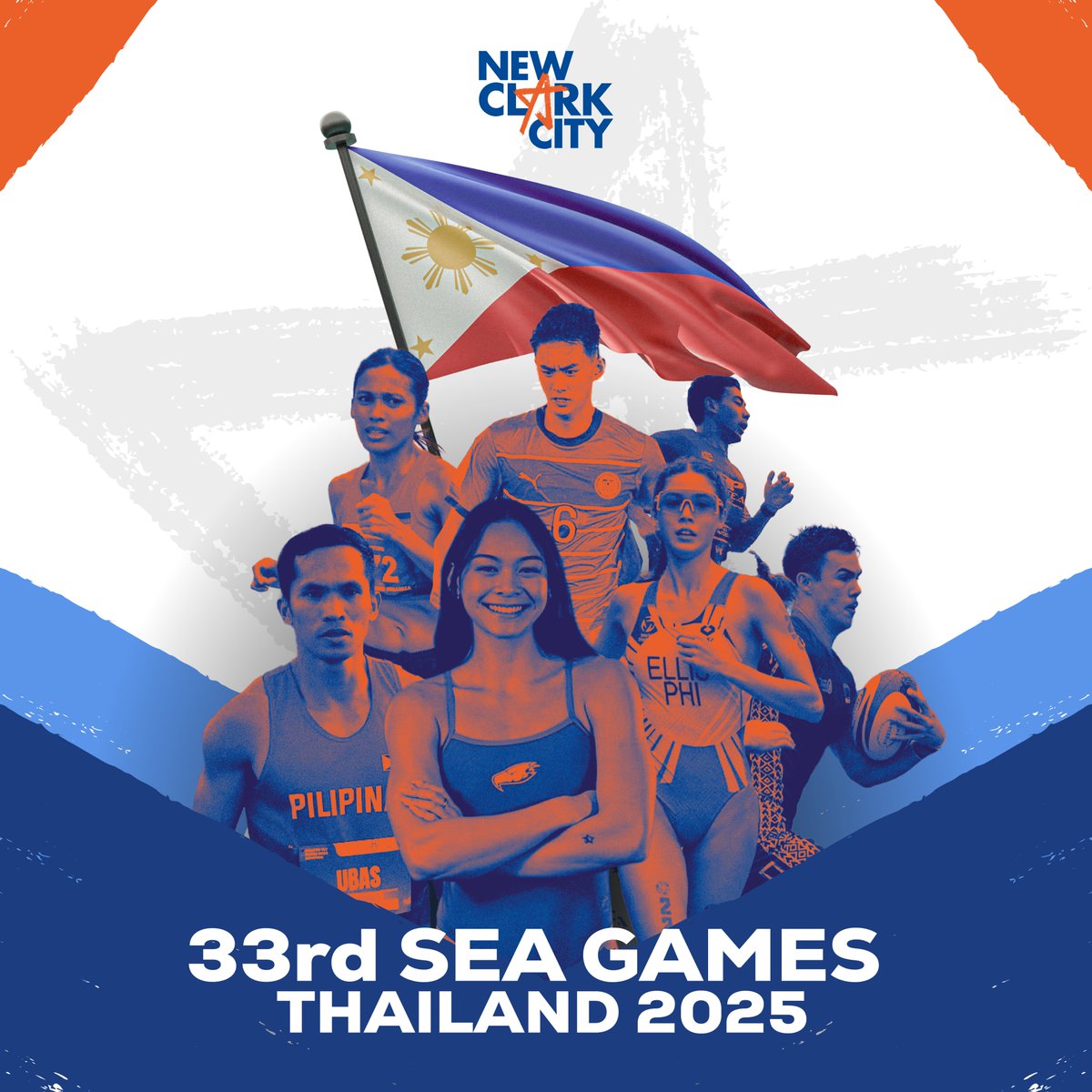 One week of action left in the 33rd SEA Games!  #NewClarkCity proudly stands behind our Filipino athletes as they compete with heart, pride, and honor for the nation. #LabanPilipinas!
#SEAGames2025 #SEAGamesThailand #PlayInNewClarkCity
