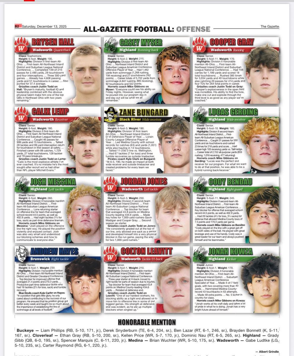 All Medina Gazette Offense