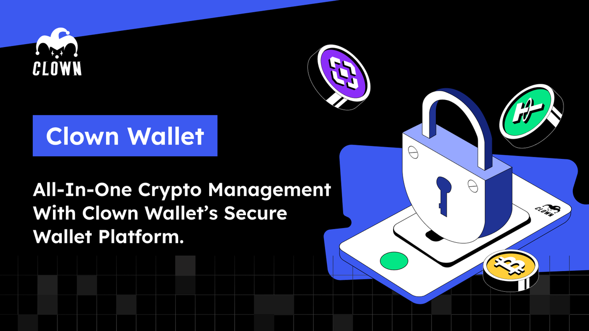 ClownWallet's tweet image. 🛠️ Manage, store, send, and swap tokens all in one place.
Clown Wallet makes crypto management simple and secure — anytime, anywhere. 💼
#CryptoTools #DeFiWallet