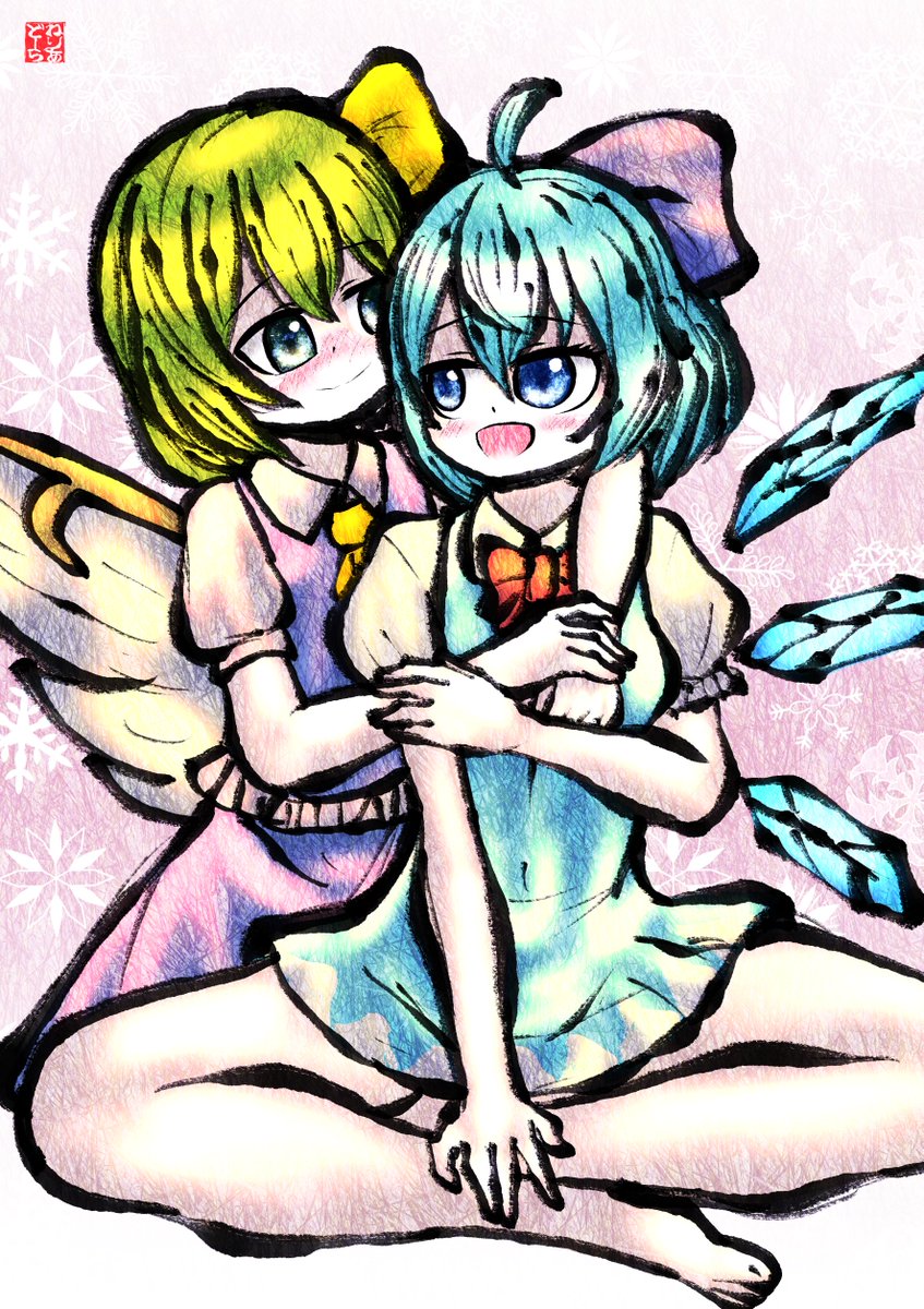 Neriedor's tweet photo. 大妖精とチルノちゃ�� https://t.co/wJzuxPiC1z