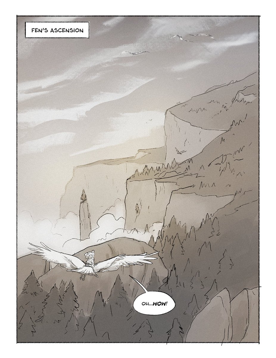 BarnLarn's tweet image. A few pages from a new location in the upcoming chapter 3 :)