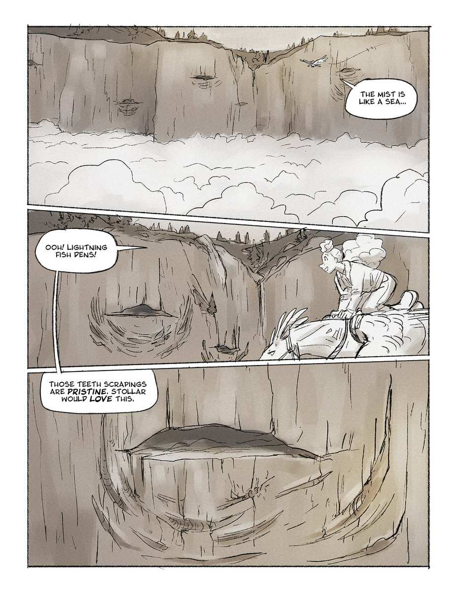 BarnLarn's tweet image. A few pages from a new location in the upcoming chapter 3 :)