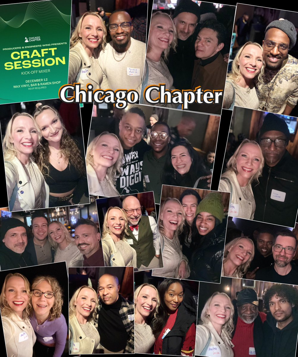 anitalerche's tweet image. Fantastic Chicago Chapter Recording Academy event with a full house at Wax Vinyl Bar! The Craft Session Kick-Off Mixer was presented by our Producers &amp;amp; Engineers Wing in collaboration with the Member Engagement Committee, which I am a part of.
#ChicagoChapter #RecordingAcademy