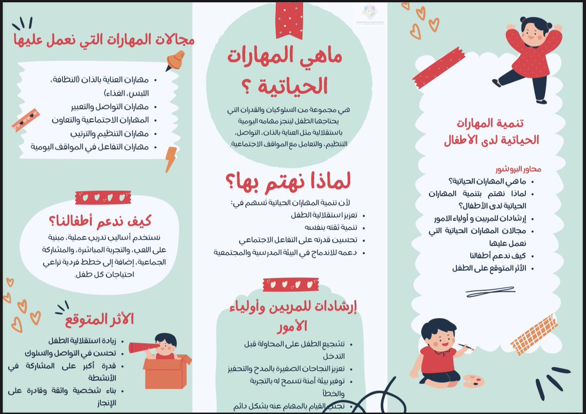تُعد المهارات الحياتية من أهم المهارات اللازمة لتدريب الطفل عليها 🌟
#اراء_الرواد #الرياض #توحد #احتياجات_خاصة