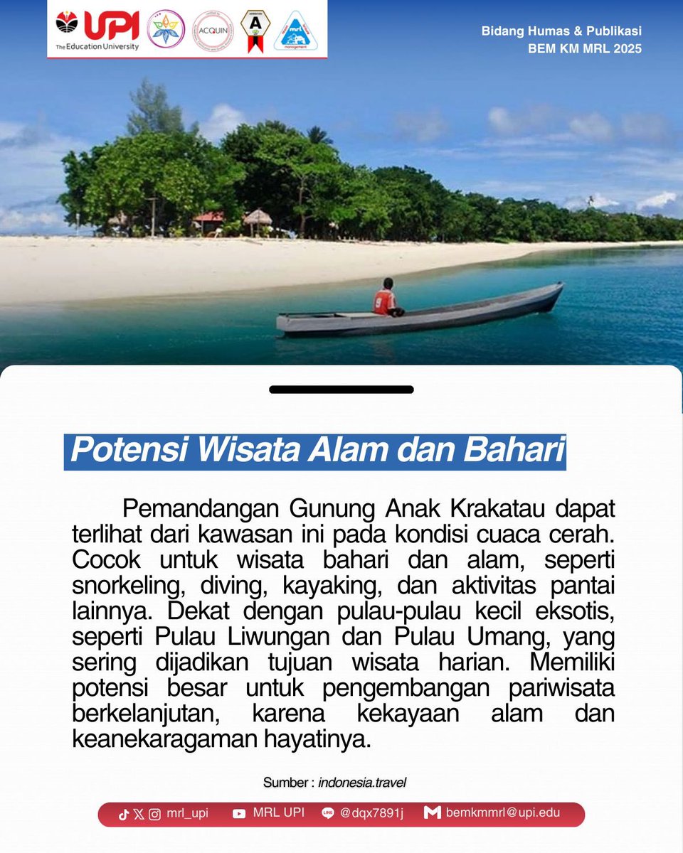 [MATAREL]
Mau tau ga, Marel? 👀
Mengenai asal nama Tanjung Lesung yang padahal lesung itu alat tradisional untuk menumbuk padi?

Swipe untuk tau berbagai fakta menarik tentang Tanjung Lesung!