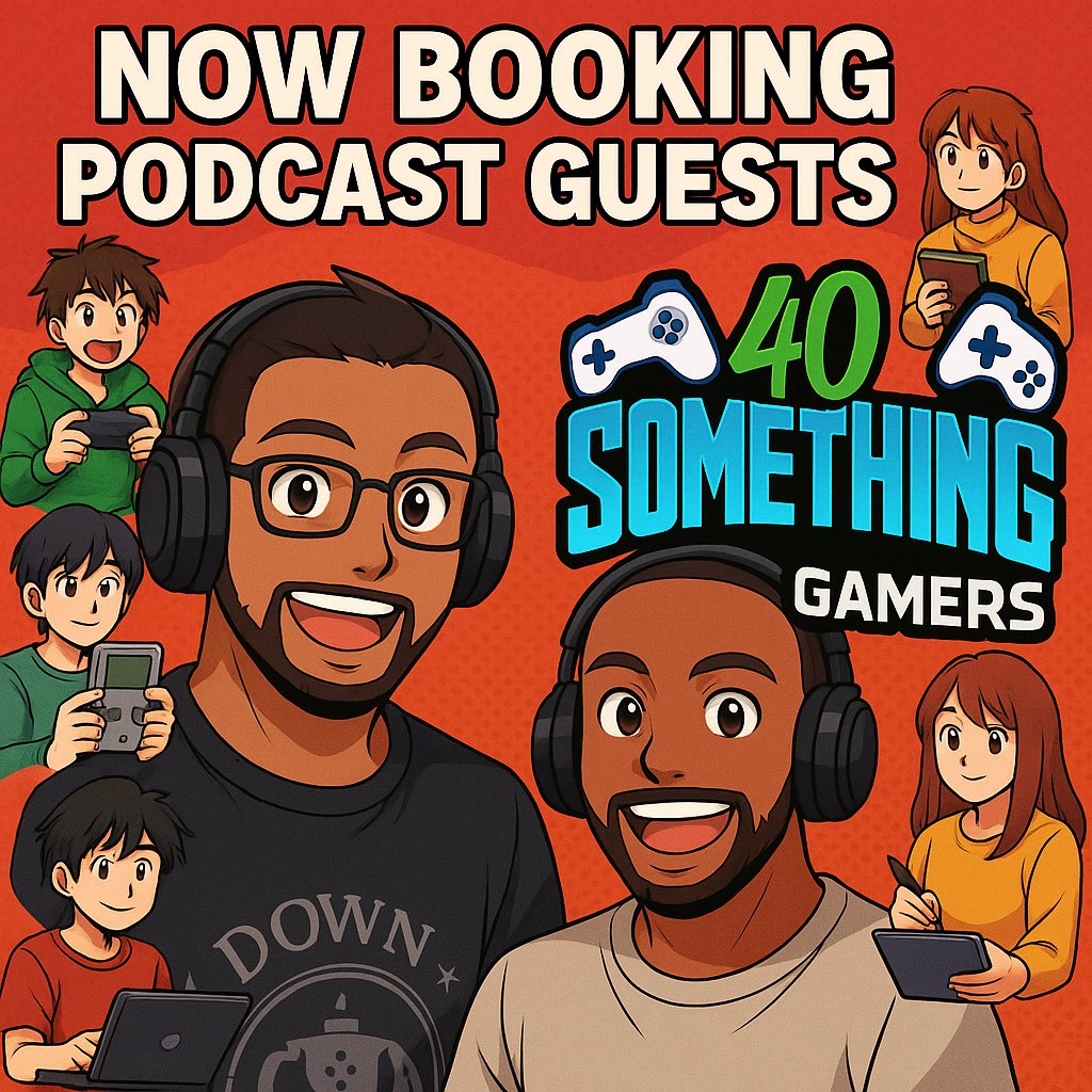 Deeperthnmusic's tweet image. 🎙️ Guest Call 🎮
40 Something Gamers Podcast is booking guests!

Gamers • Devs • Bloggers • Creators
Video podcast | Real gaming talk

DM or comment to join 🔥
#40SomethingGamers #GamingPodcast #GuestCall