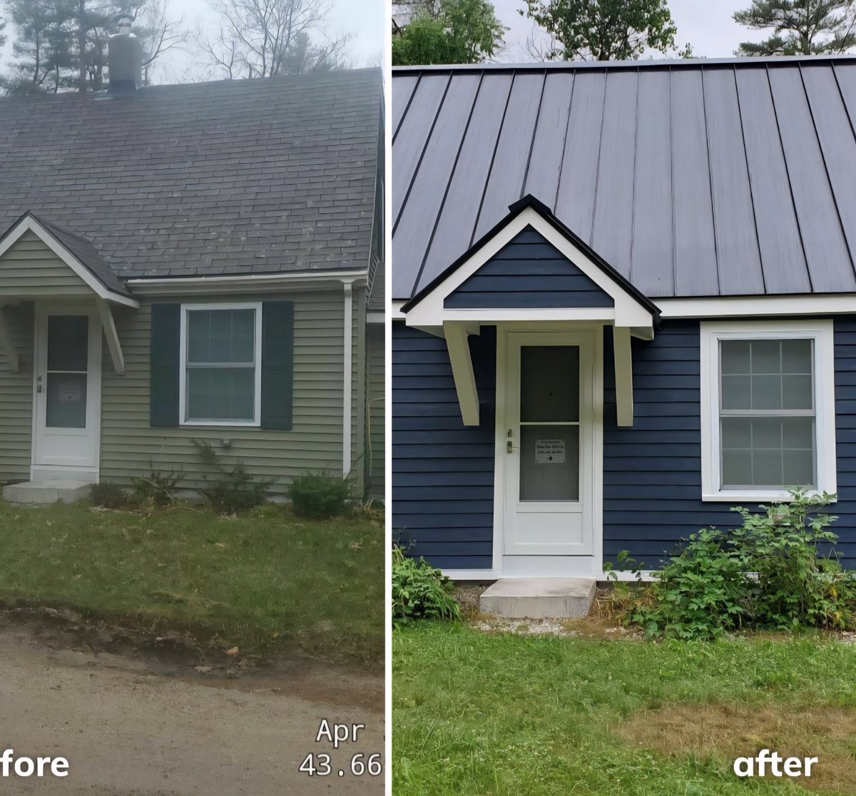RoofingWindows's tweet photo. @RoofingNH1
 Comprehensive exterior renovation featuring Hardie fiber cement pre-colored siding and metal standing seam roof. Durable and stunning, this home is protected from harsh weather and requires minimal maintenance for decades.  #TuftonboroNH #Hardie #standingseam https://t.co/4Wlk8ZIY0d