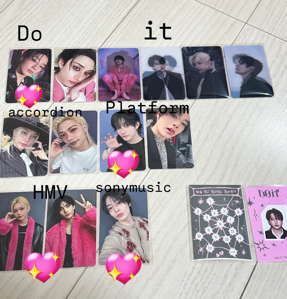 straykids スキズ 交換 トレカ Do it 譲▶︎バンチャン🐺、チャンビン