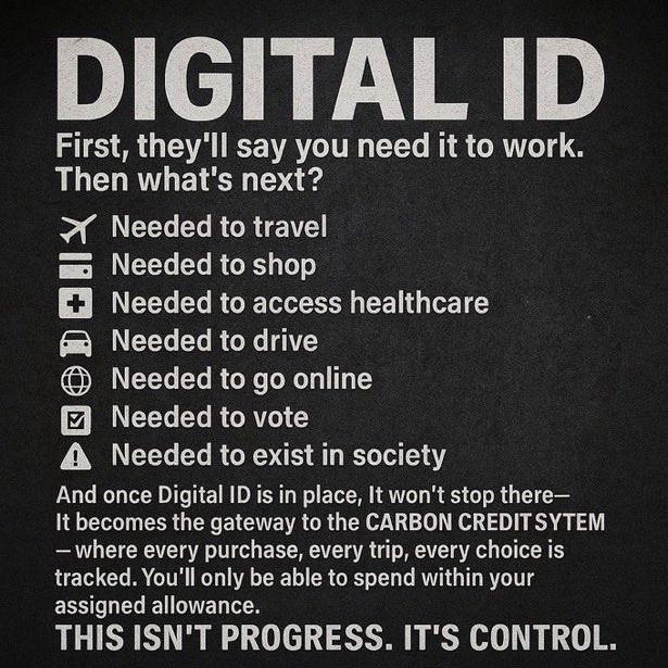 🚨If you do nothing else 
Reject digital ID 👇
Can’t be repeated enough