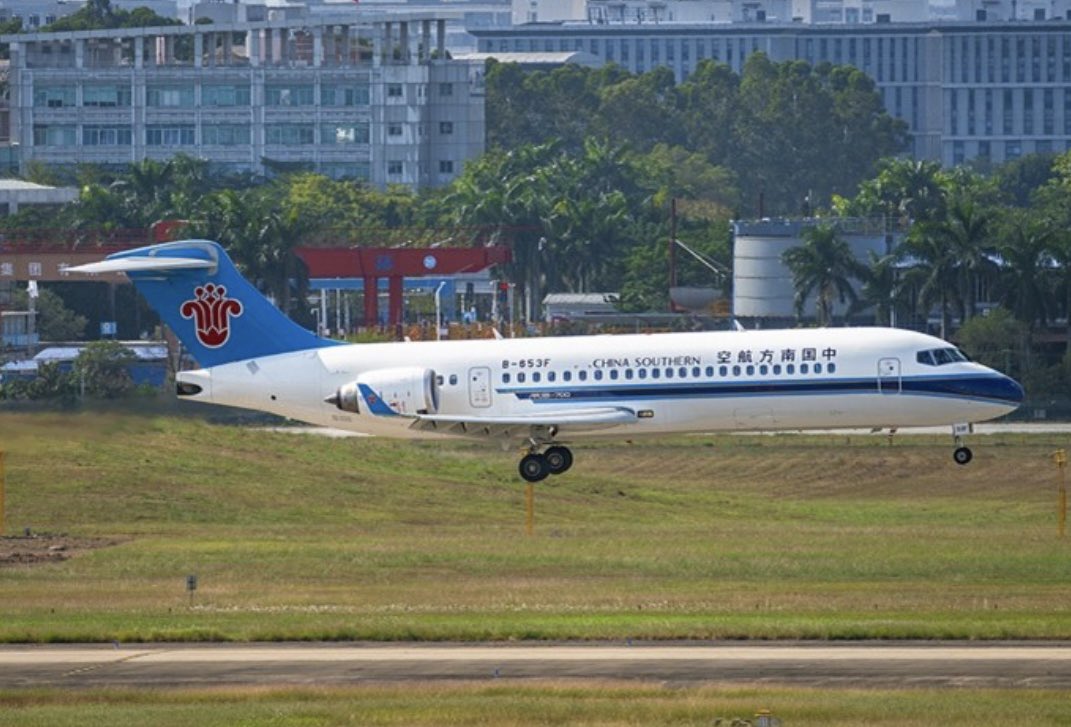 中国商用飛機（COMAC）は、自社開発のC909旅客機（旧ARJ21）が累計3000