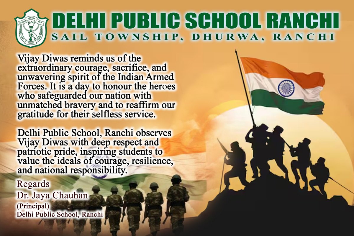 Dps_ranchi2's tweet photo. #DPSRanchi #VijayDiwas https://t.co/wxn9vjqF2B