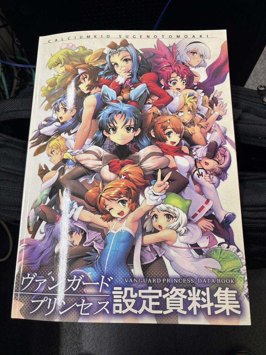 ヴァンガードプリンセスの設定資料集を入手。 インターネット上で散在