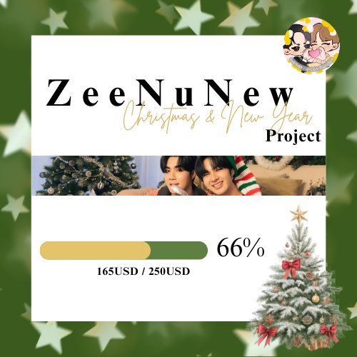 ZNNUSAFC's tweet image. [❄️🎄ZeeNuNew Christmas &amp;amp; New Year Project 🎄❄️]

ZeeNuNew USA Fanclub would like to invite 3 bears in sending a money gift to #ZeeNuNew for Christmas &amp;amp; New Year♡ 

Thank you for all the support so far ♡ 

🗓: Deadline: Dec 19th, 2025
🎯: 250USD
🔗: docs.google.com/forms/d/e/1FAI……