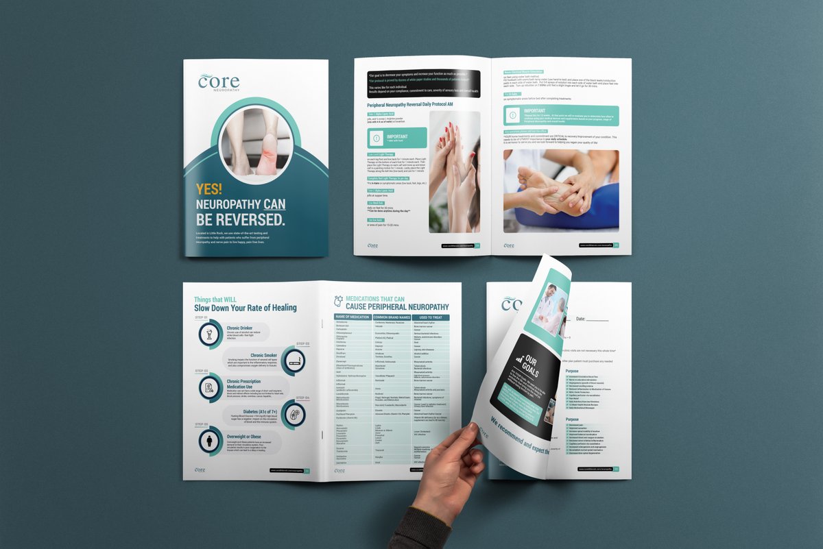 Medical Brochure &amp; Booklet Design | Core Neuropathy

behance.net/gallery/240165…

#medicalbrochuredesign #HealthcareDesign #patienteducation #graphicdesign #editorialdesign #bookletdesign #neuropathyguide #BrochureDesign #brochure